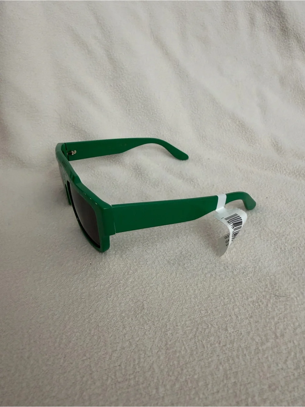 Gucci Green Rectangular Sunglasses